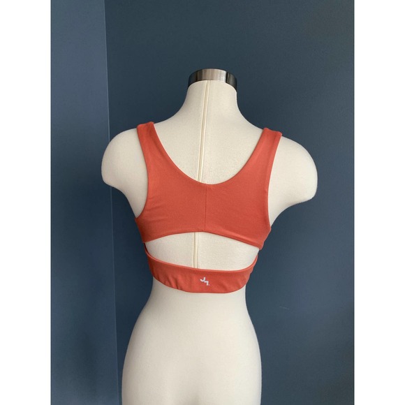 JoyLab burnt orange sports bra with cutout back, size Medium - Picture 3 of 9